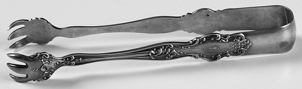 Tudor (Silverplate, 1904) Sugar Tongs by International Silver-1