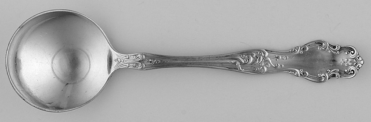 Tudor (Silverplate, 1904) Round Bowl Soup Spoon (Bouillon) by International Silver-1