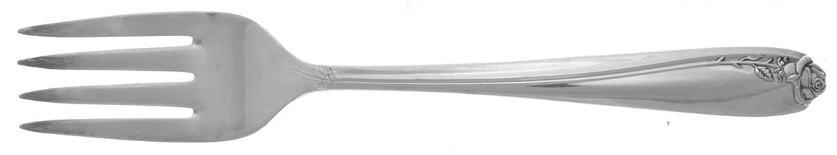Tupperware Rose (Silverplate, 1955) Individual Salad Fork by International Silver-1