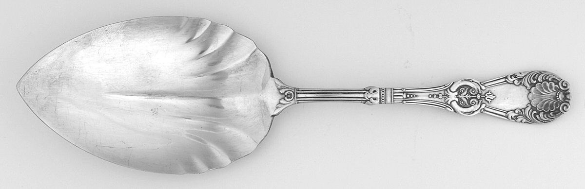 Tuxedo (Silverplate, 1890) Large Solid Pie Knife by International Silver-1
