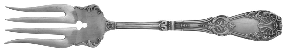 Tuxedo (Silverplate, 1890) Medium Solid Cold Meat Serving Fork by International Silver-1