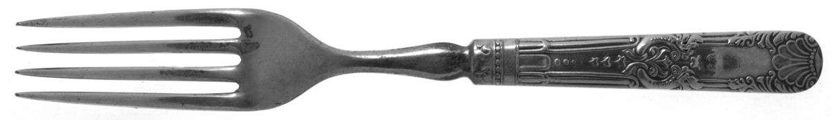 Tuxedo (Silverplate, 1890) Indented Solid Handled Fork by International Silver-1