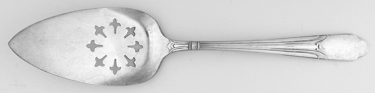Ultra (Silverplate, 1938) Solid Pierced Pie Server by International Silver-1