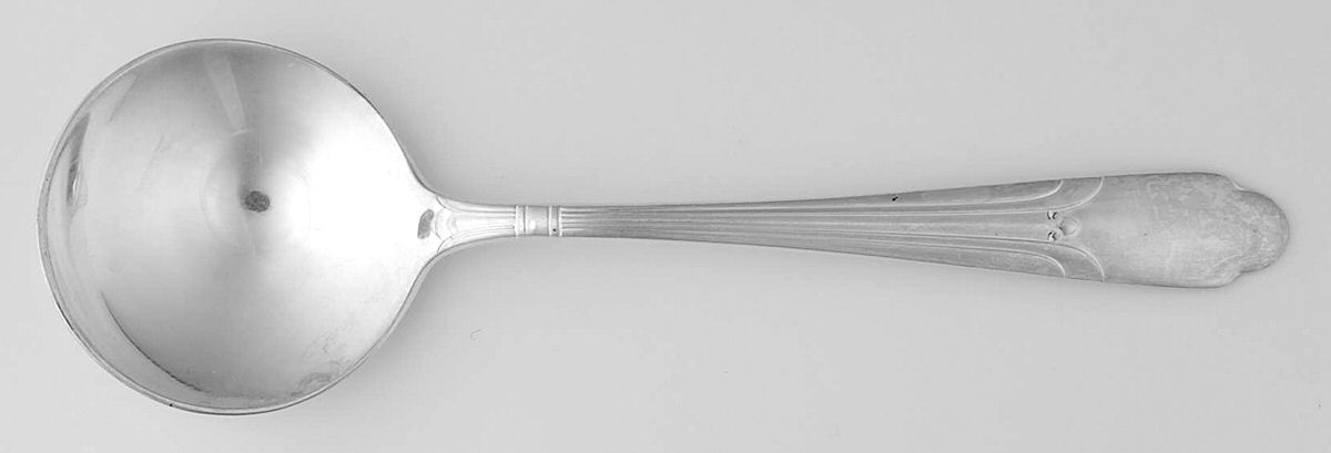 Ultra (Silverplate, 1938) Round Bowl Soup Spoon (Bouillon) by International Silver-1