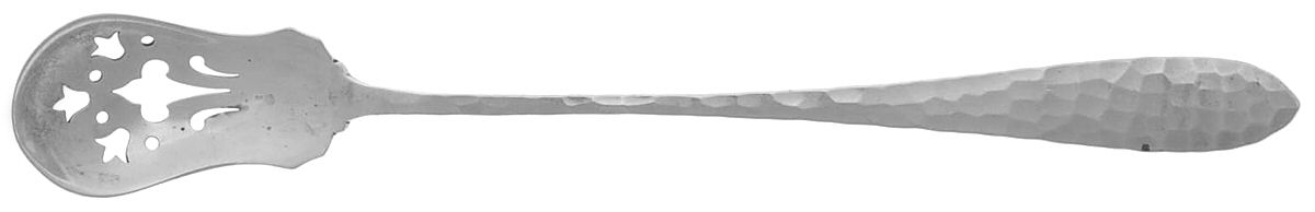Van Dyke (Sterling, 1910) Pierced Bowl Long Handle Olive Spoon by International Silver-1
