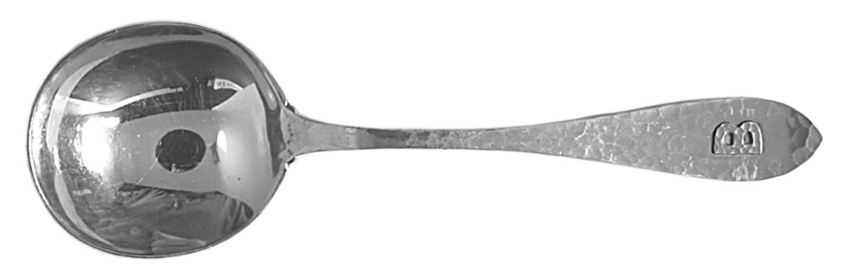 Van Dyke-Applied (Sterling, 1910) Round Bowl Soup Spoon (Gumbo) by International Silver-1