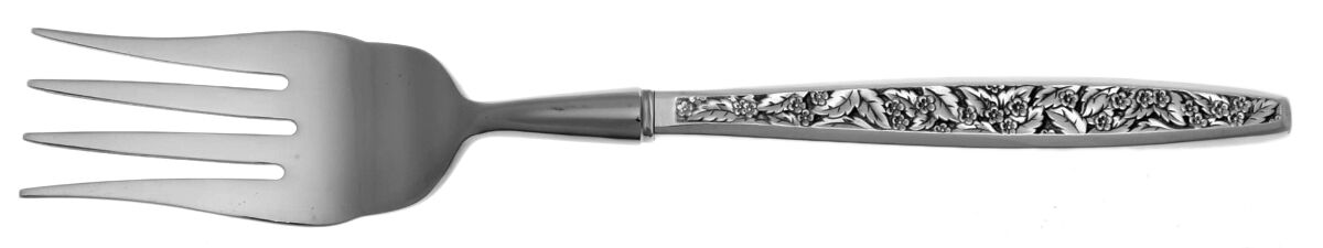 Valencia (Sterling, 1965) Cold Meat Fork Large, Stainless Tines HC by International Silver-1