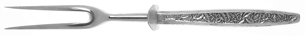 Valencia (Sterling, 1965) Large Stainless-Prong Roast Carving Fork by International Silver-1