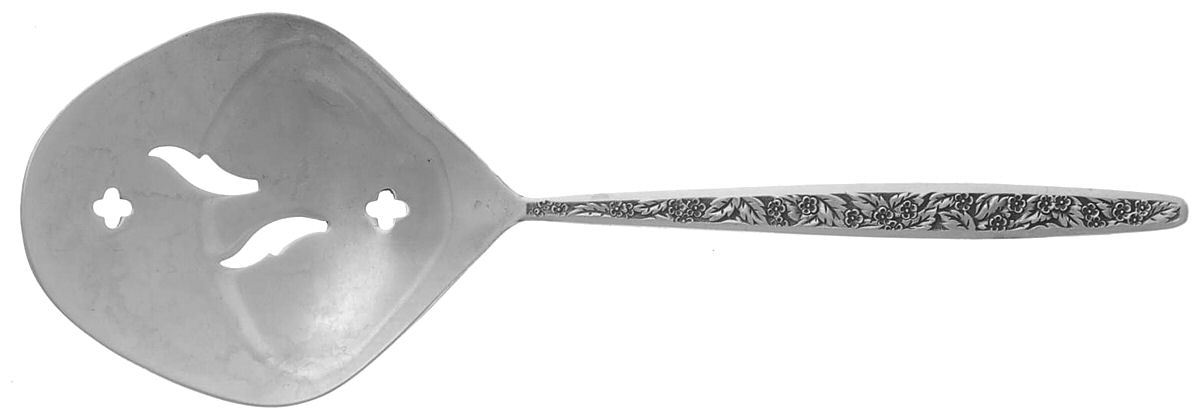 Valencia (Sterling, 1965) Solid Bon Bon Spoon with Pierced Bowl by International Silver-1