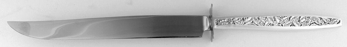 Valencia (Sterling, 1965) Large Stainless Blade Roast Carving Knife by International Silver-1