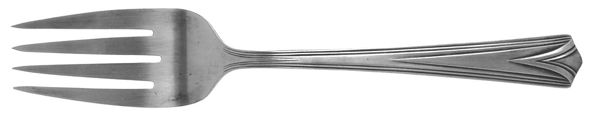 Vanitie (Silverplate) Medium Solid Cold Meat Serving Fork by International Silver-1