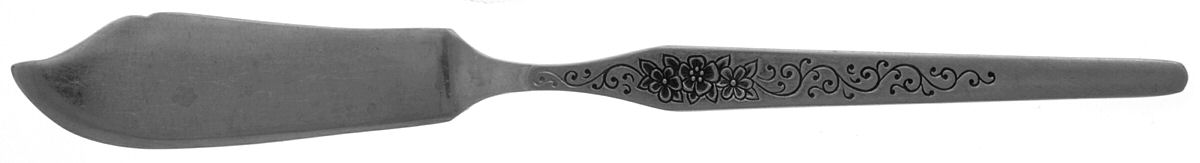 Velvet Rose (Stainless) Flat Handle Master Butter Knife by International Silver-1