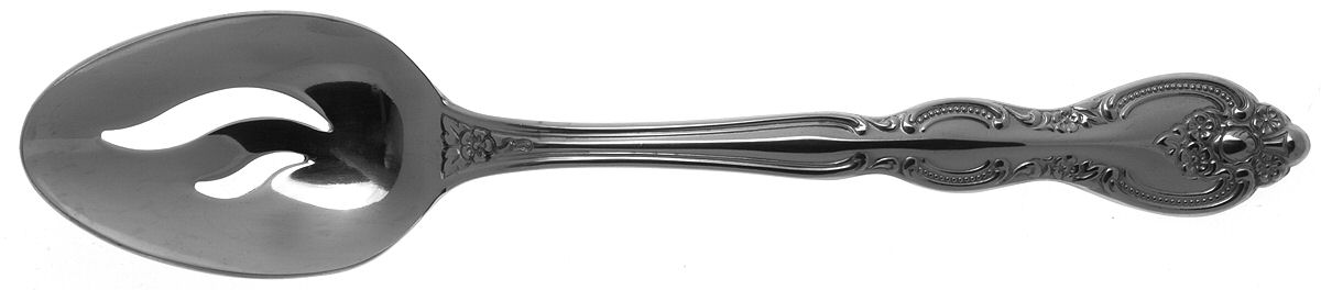 Verona (Stainless) Pierced Tablespoon (Serving Spoon) by International Silver-1