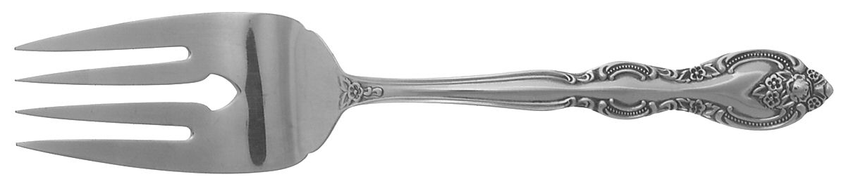 Verona (Stainless) Medium Solid Cold Meat Serving Fork by International Silver-1