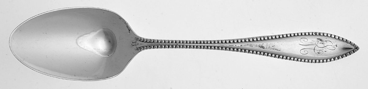 Vesta (Silverplate, 1895) Monogram Tablespoon (Serving Spoon) by International Silver-1
