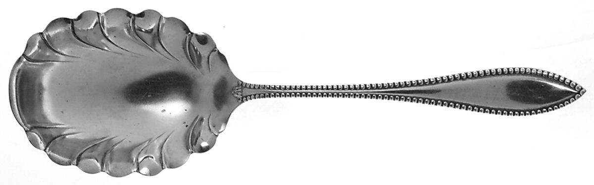 Vesta (Silverplate, 1895) Solid Smooth Casserole Spoon by International Silver-1