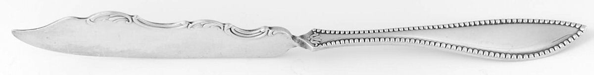 Vesta (Silverplate, 1895) Flat Twisted Handle Master Butter Knife by International Silver-1