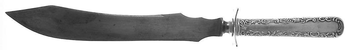 Victoria (Silverplate, 1846, 1895) Large Stainless Blade Roast Carving Knife by International Silver-1