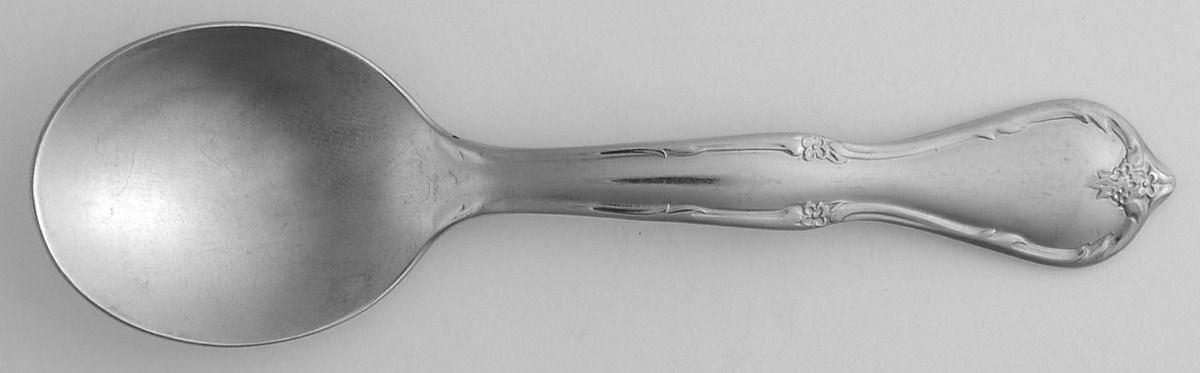 Victorian Charm (Stainless) Straight Handle Baby Spoon by International Silver-1