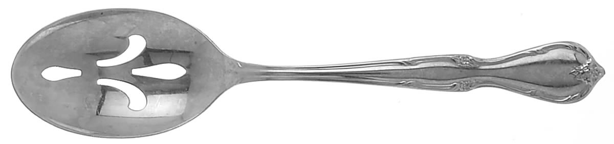 Victorian Charm (Stainless) Pierced Tablespoon (Serving Spoon) by International Silver-1