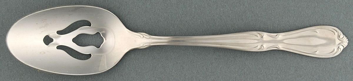 Victorian Manor (Stainless) Pierced Tablespoon (Serving Spoon) by International Silver-1