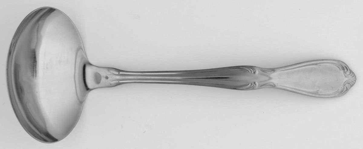 Victorian Manor (Stainless) Solid Gravy Ladle by International Silver-1