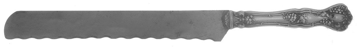 Vintage (Silverplate, 1904) Bread Knife with Silverplate Blade by International Silver-1