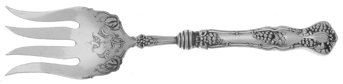 Vintage (Silverplate, 1904) Hollow Handle Fish Serving Fork, Silverplate Tines by International Silver-1