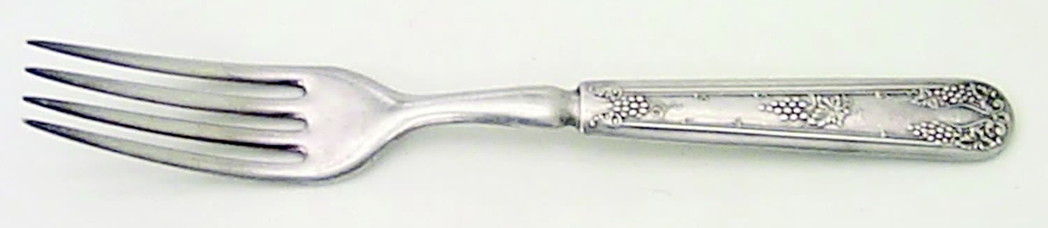 Vintage (Silverplate, 1904) Indented Solid Handled Fork by International Silver-1