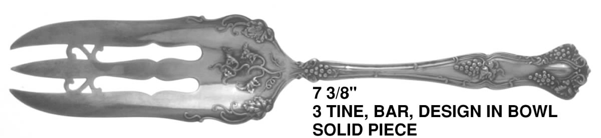 Vintage (Silverplate, 1904) Cake Serving Fork by International Silver-1