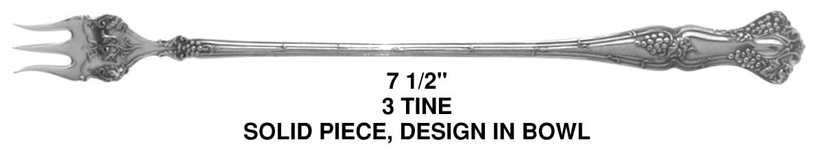 Vintage (Silverplate, 1904) Long Handle Pickle/Olive Fork by International Silver-1