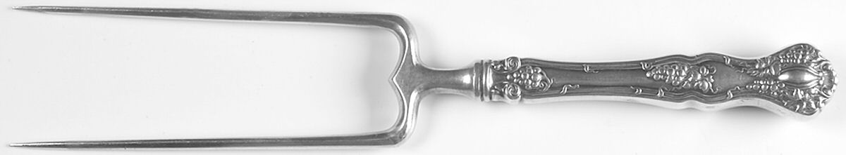 Vintage (Silverplate, 1904) Large Joint/Roast Holder Fork by International Silver-1