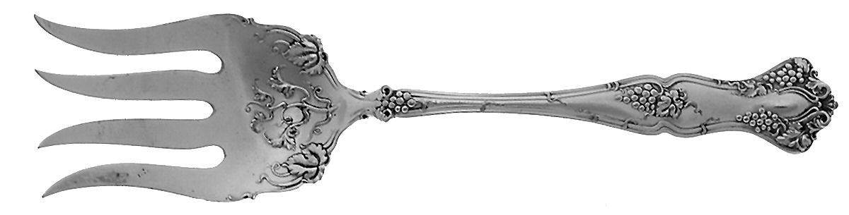 Vintage (Silverplate, 1904) Solid Salad Serving Fork by International Silver-1