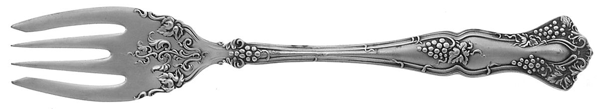 Vintage (Silverplate, 1904) Small Individual Solid Fish/Salad Fork by International Silver-1