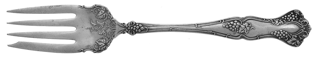 Vintage (Silverplate, 1904) Medium Solid Cold Meat Serving Fork by International Silver-1