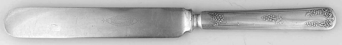 Vintage (Silverplate, 1904) Solid Indent Breakfast Knife by International Silver-1