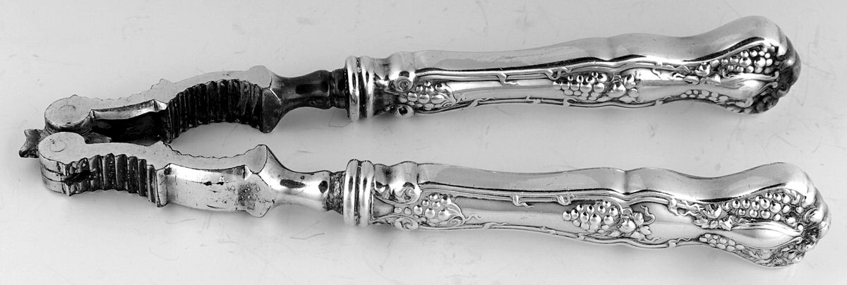 Vintage (Silverplate, 1904) Stainless Grip Nut Cracker by International Silver-1