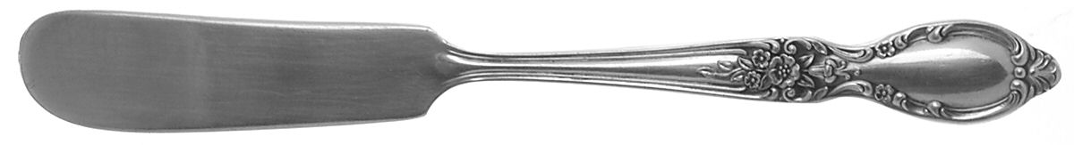 Victorian Rose (Silverplate, 1954) Flat Handle Butter Spreader by International Silver-1