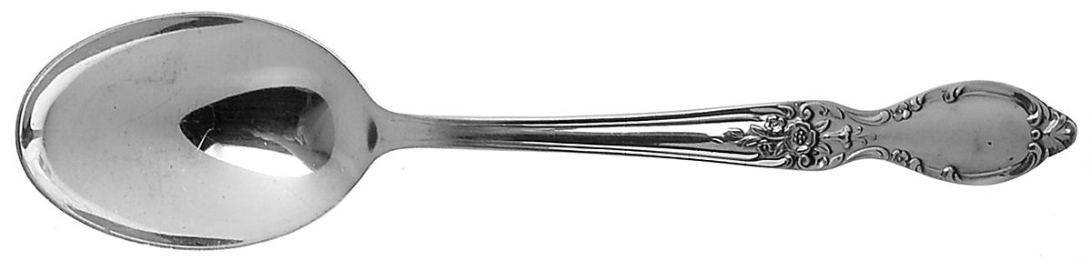 Victorian Rose (Silverplate, 1954) Dessert/Oval Soup Spoon by International Silver-1