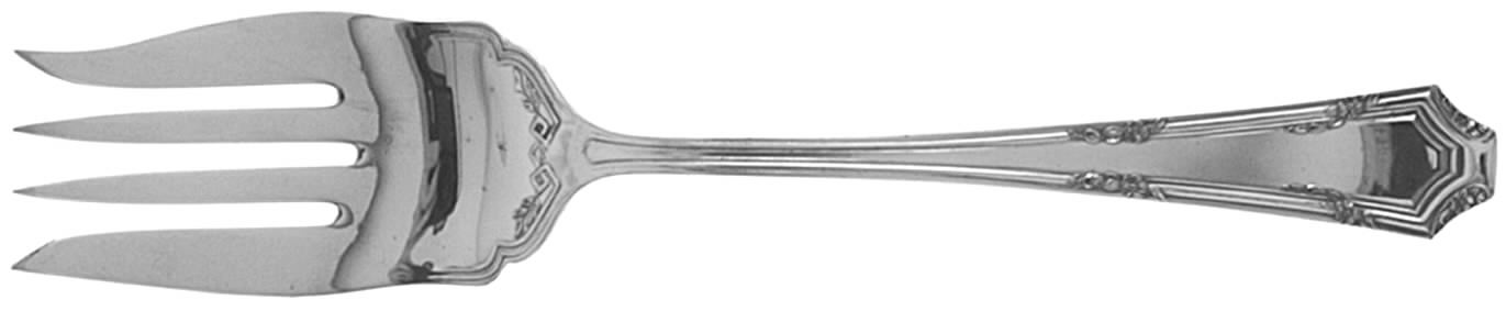 Virginia I (Silverplate, 1917) Medium Solid Cold Meat Serving Fork by International Silver-1