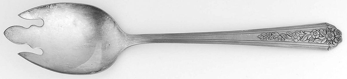 Viceroy Two (Silverplate) Pierced Tablespoon (Serving Spoon) by International Silver-1