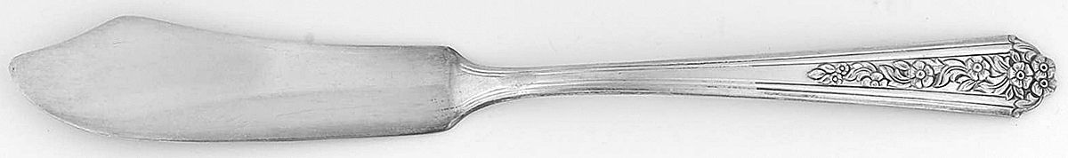 Viceroy Two (Silverplate) Flat Handle Master Butter Knife by International Silver-1