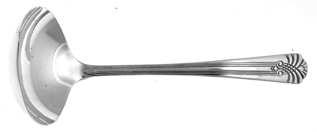 Vogue (Silverplate, 1938) Solid Gravy Ladle by International Silver-1