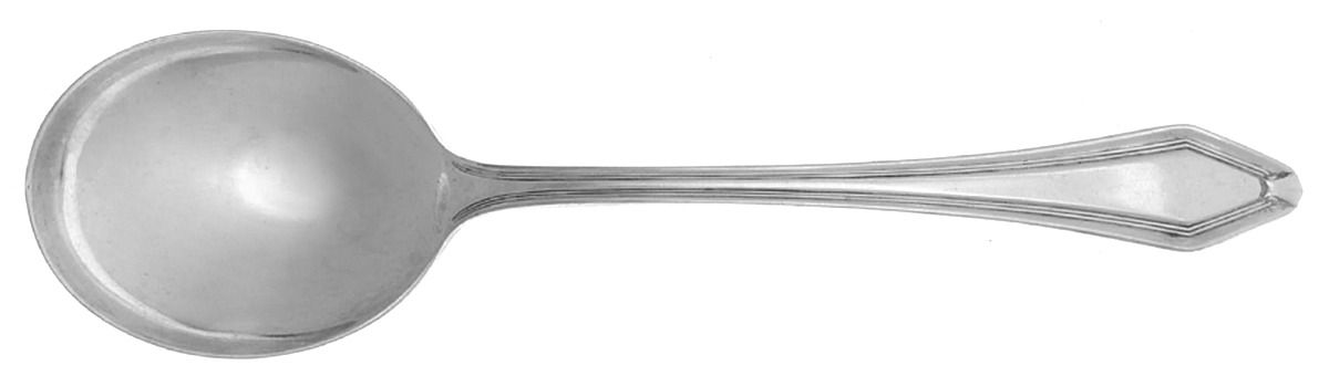 Wadsworth (Silverplate, 1916) Round Bowl Soup Spoon (Gumbo) by International Silver-1