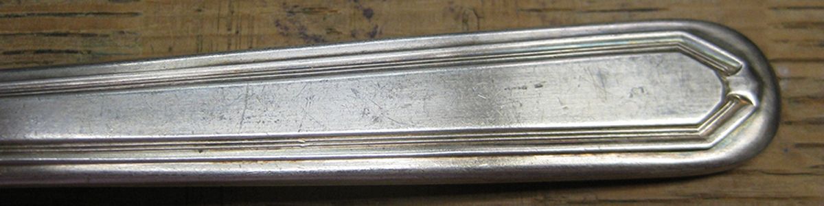 Wadsworth (Silverplate, 1916) Indented Solid Handled Fork by International Silver-1