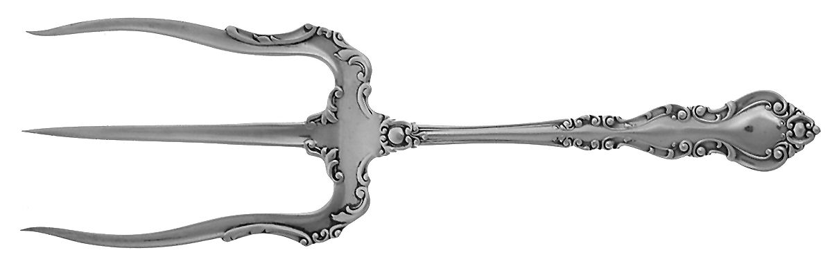 Warwick (Sterling, 1898) Solid Toast Serving Fork by International Silver-1