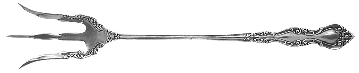 Warwick (Sterling, 1898) Large Lettuce Serving Fork by International Silver-1