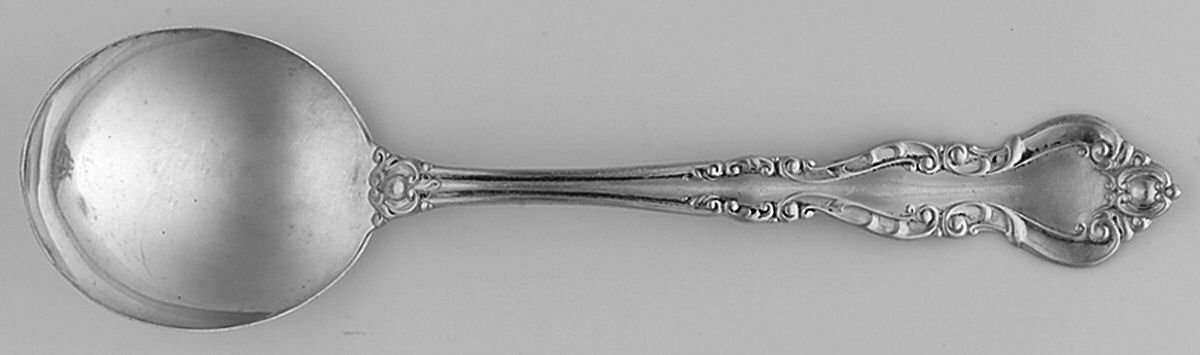 Warwick (Sterling, 1898) Round Bowl Soup Spoon (Bouillon) by International Silver-1