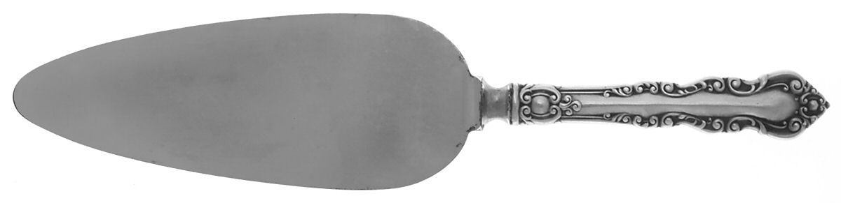 Warwick (Sterling, 1898) Pie Server with Silverplate Blade by International Silver-1