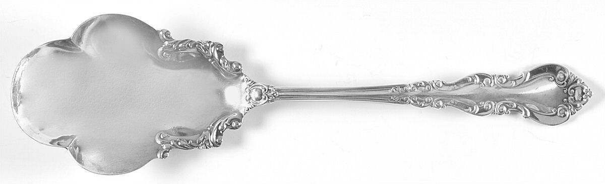 Warwick (Sterling, 1898) Solid Salad Serving Spoon by International Silver-1